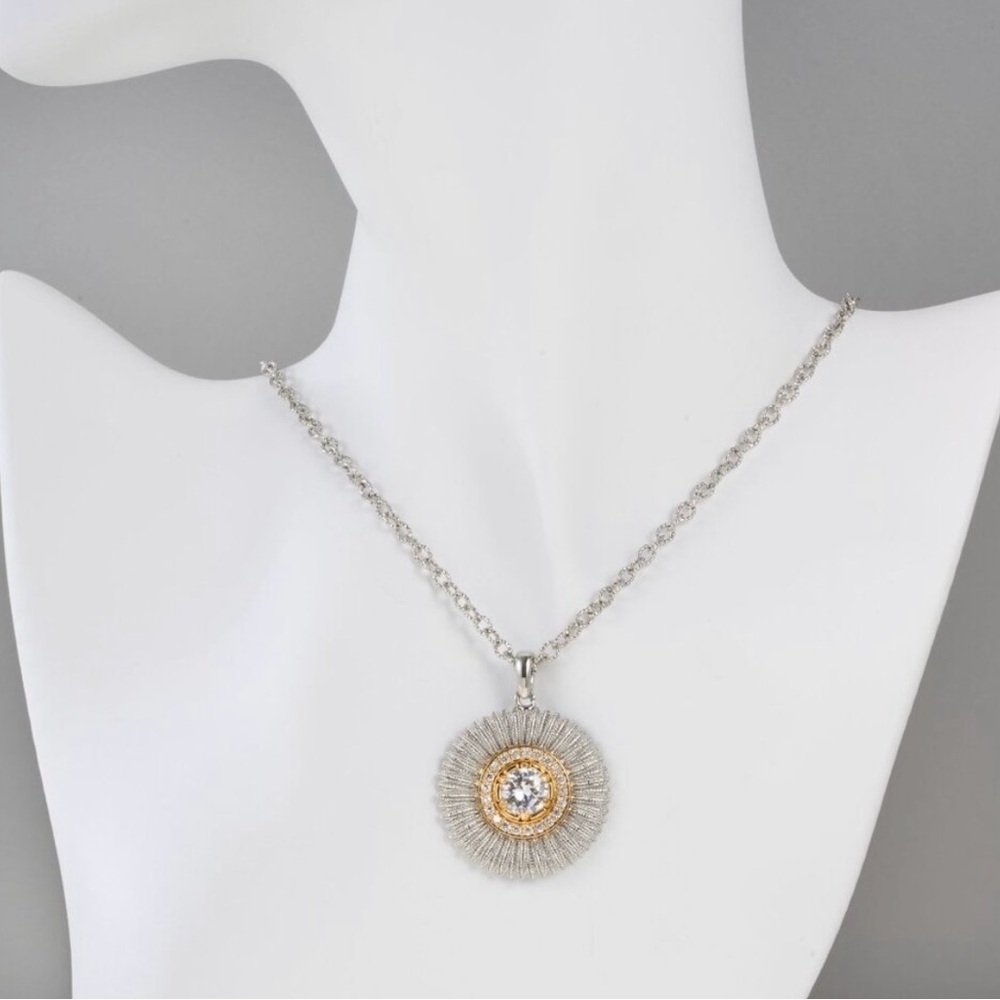 3 for 30$ Alicia Bonnie Elegant Silver and Gold Pendant Necklace NEW